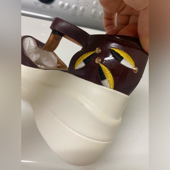 NWOT Women’s platform shoes with beautiful stitched patterns - US7.5 / EU38 - Picture 7 of 12